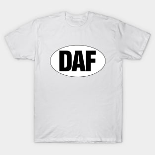 DAF - Black On White. T-Shirt